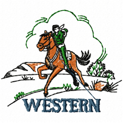 Cowboy And Hunter Embroidery Design 6 Cowboy And Hunter Embroidery Design 6